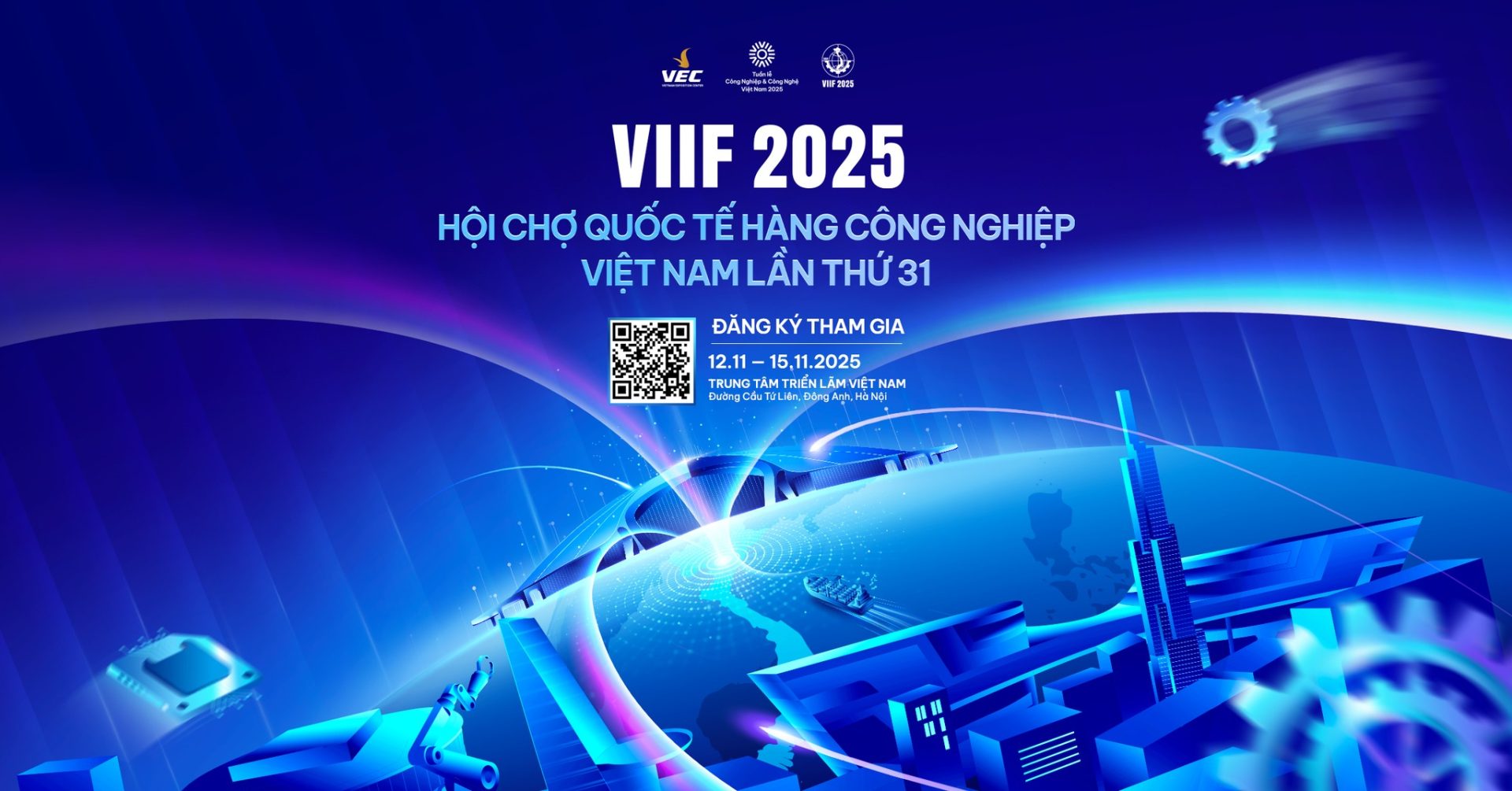 VIIF 2025 là hội chợ quốc tế hàng công nghiệp Việt Nam lần thứ 31