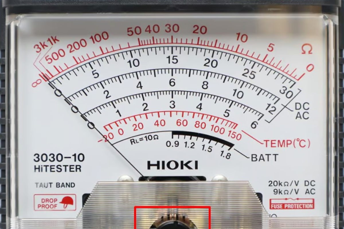 Cấu tạo của đồng hồ vạn năng kim