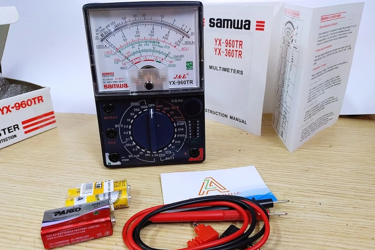 Hướng dẫn đo điện áp và đo điện trở khi dùng đồng hồ vạn năng kim